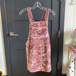 Top shop moto velvet jumper overall